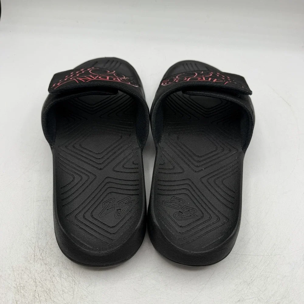 Nike Air Jordan Hydro 7 Slides Mens Sz 8 Black University Red Sandals AA2517-062